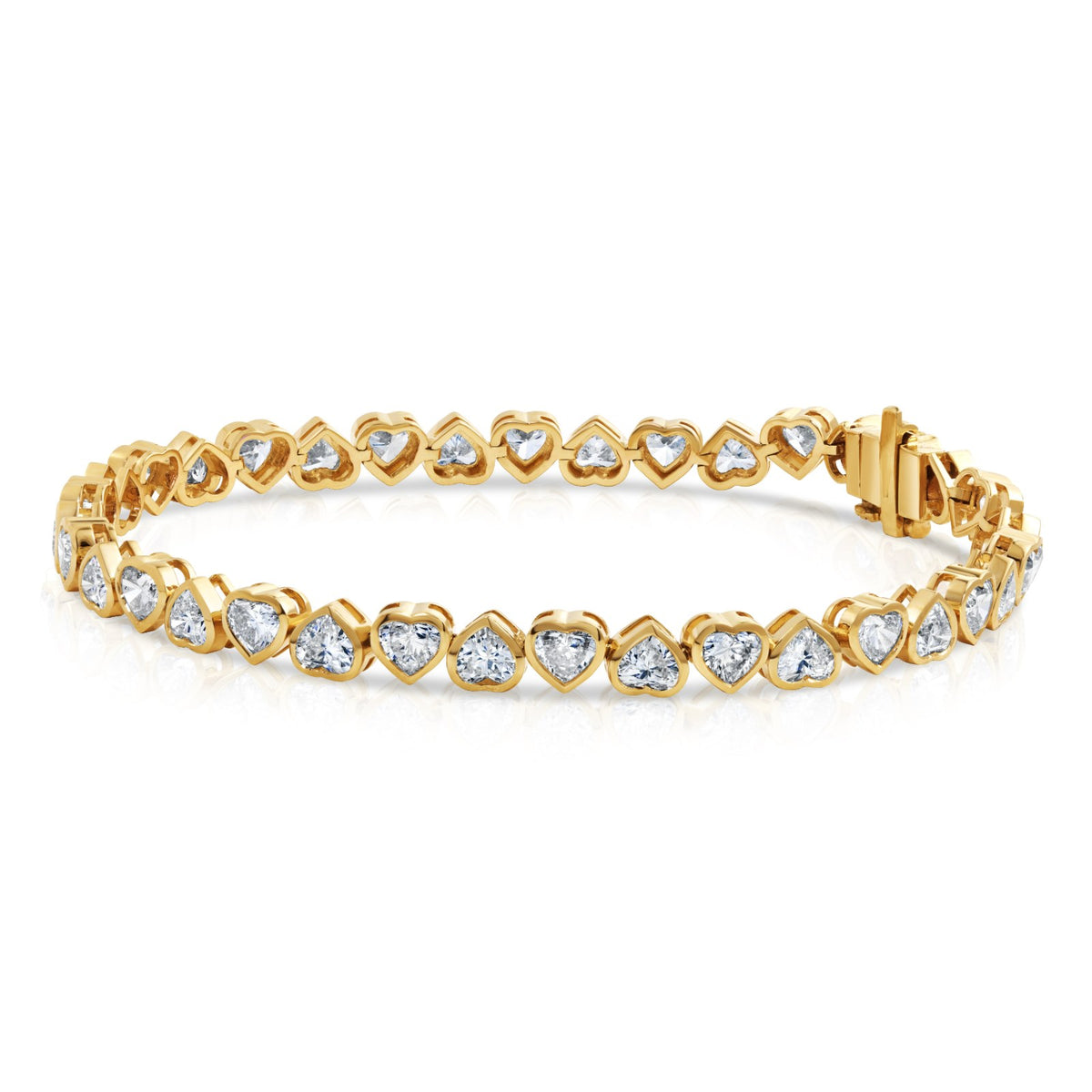 Heart-Cut Diamond Bracelet, 7.9 ctw