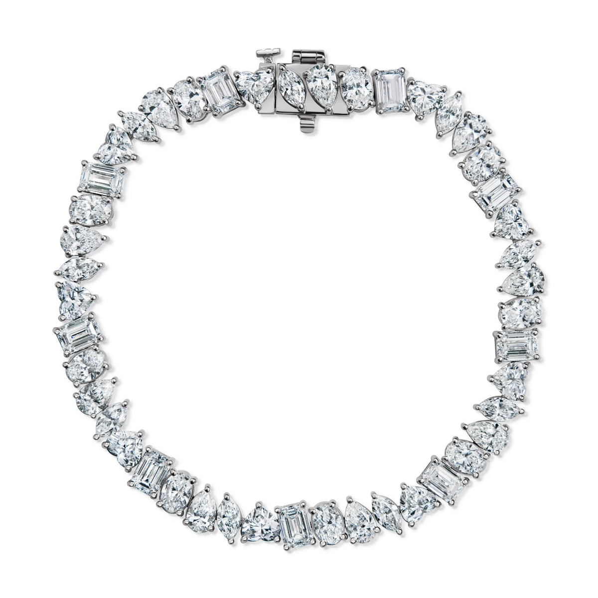 Multi-Shape Diamond Bracelet, 12.6 ctw