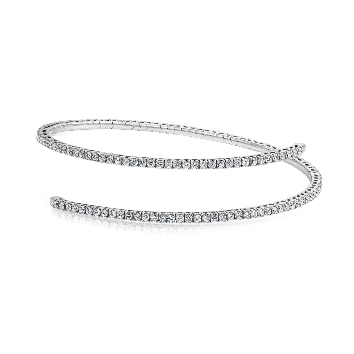 Flexible Bangle Bracelet, 2.55 ct
