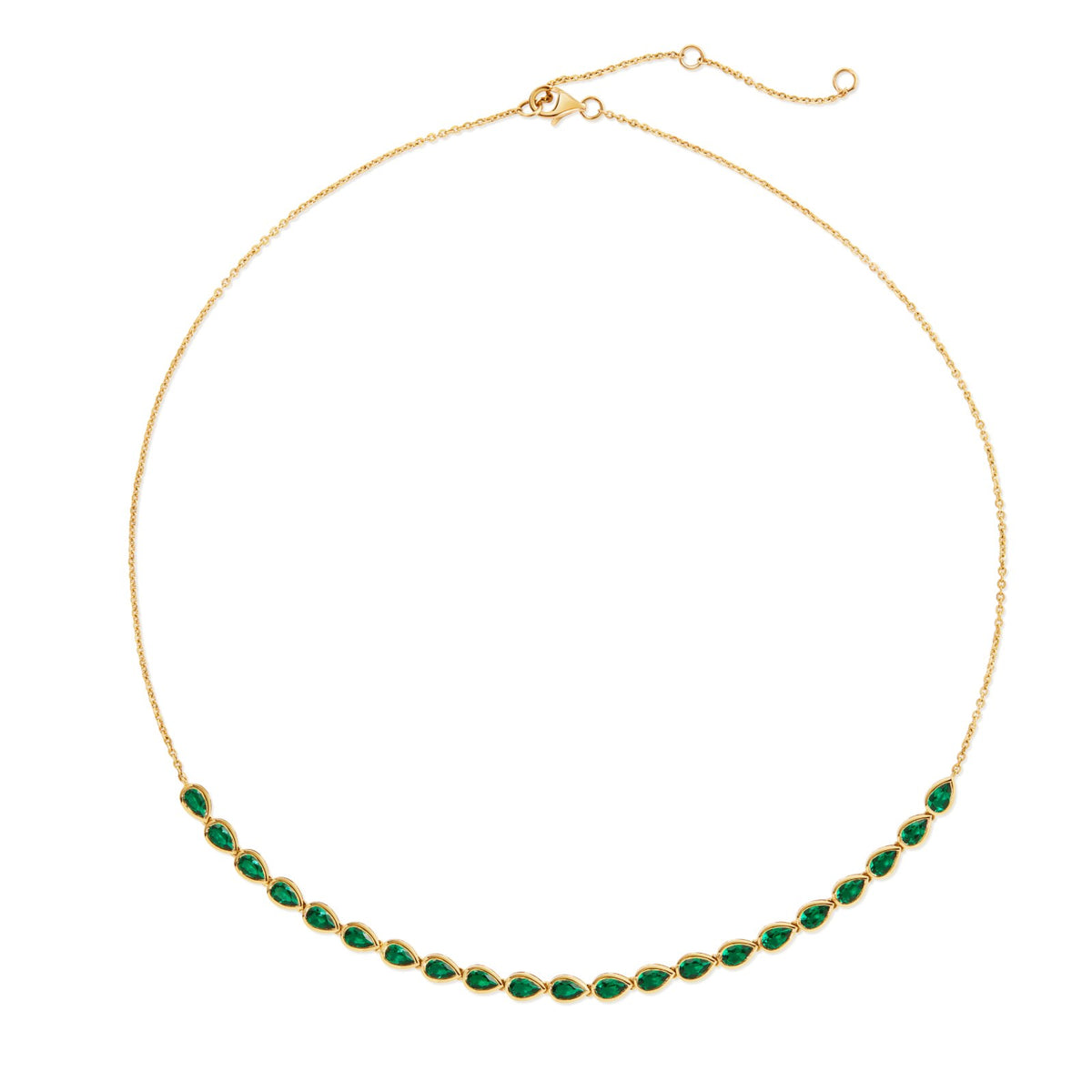 Emerald Pear Riviera, 18 inch