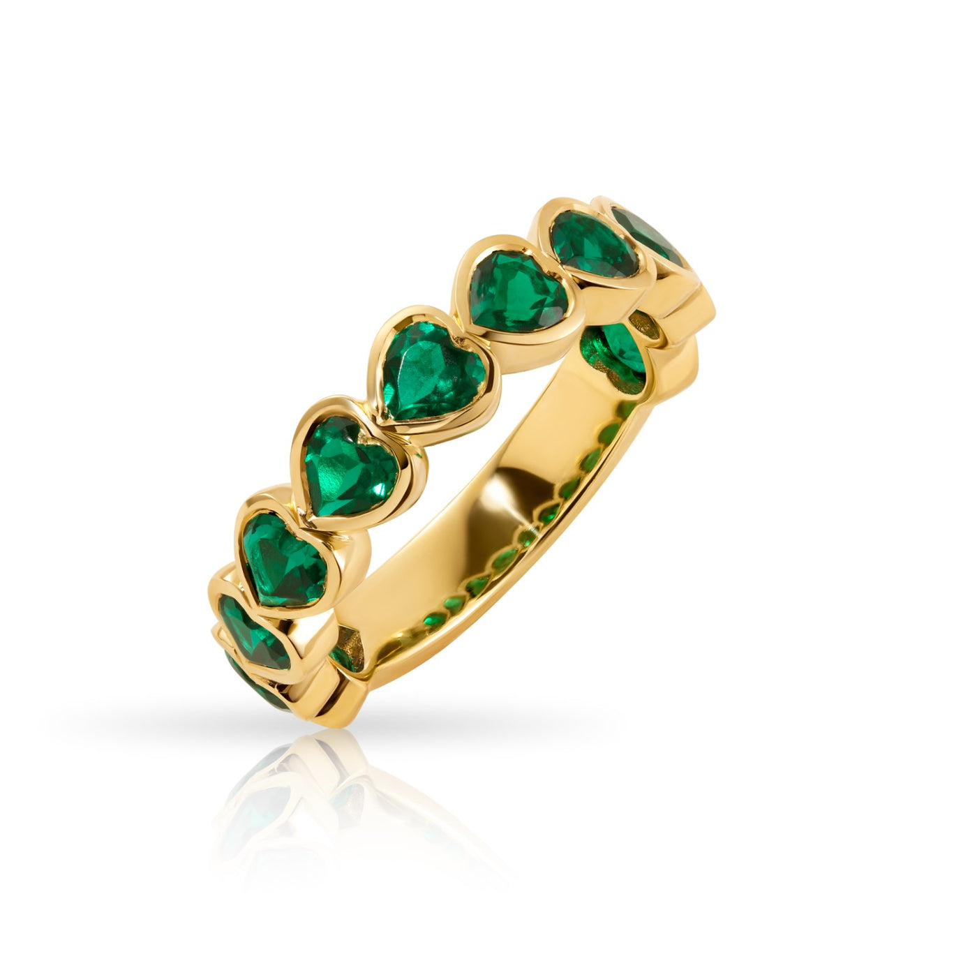 Emerald Heart Eternity Band