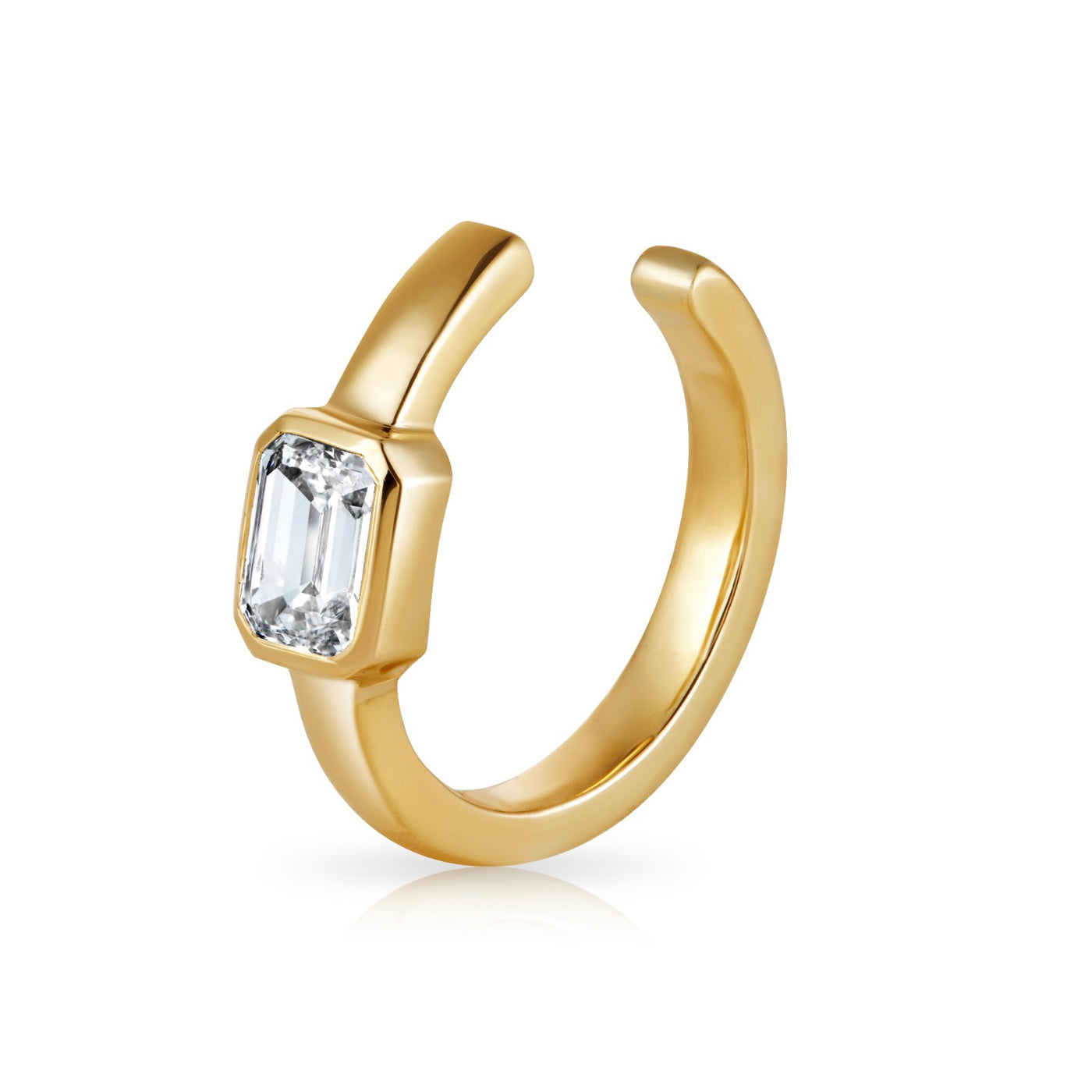 Emerald Cuff Earring, 0.20 ct